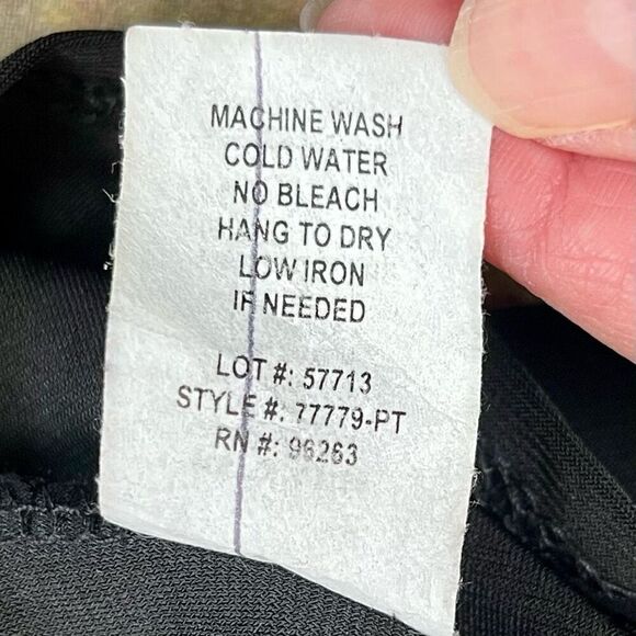 Tiffany & Grey Sleeveless Sparkle Scarf Blouse Petite Medium - Picture 8 of 9